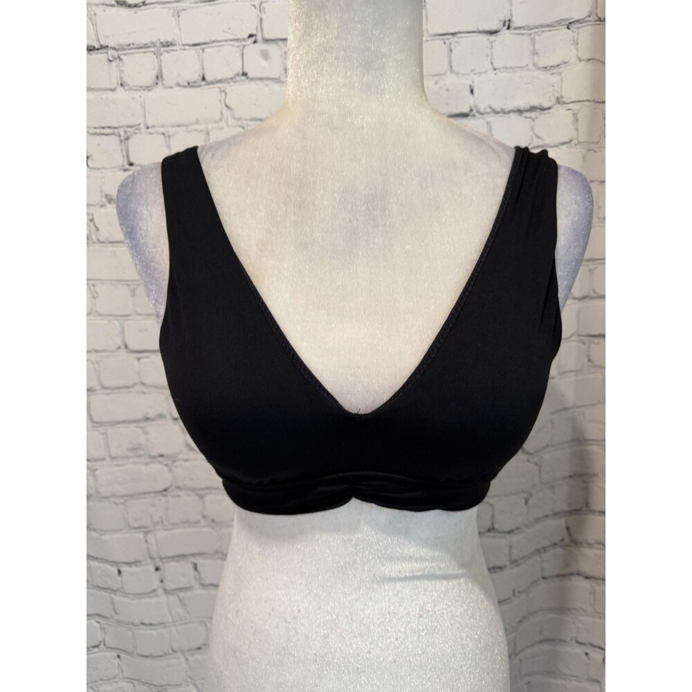 Seafolly Australia Black Bikini Swim Top Bra US Size 6